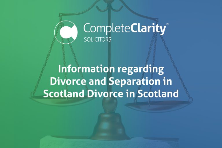 Information regarding Divorce and Separation in Scotland – Divorce in Scotland
